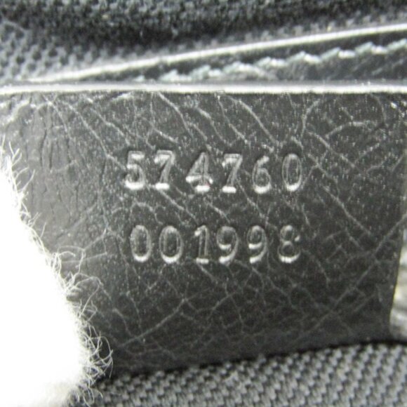 GUCCI Black Leather Messenger Shoulder Bag - Picture 13 of 14